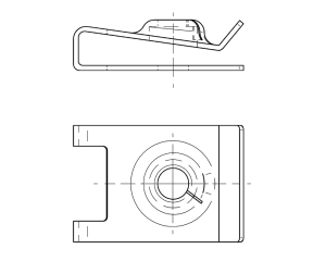 1x Blechmutter Ø3,5  (Art 6533, VZ)