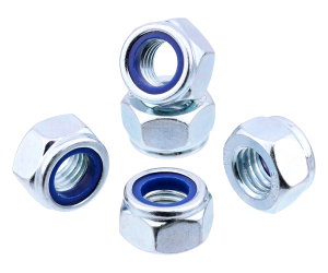 1x Sechskant-Stopmutter M2,5  (DIN 985 - 8, VZ)