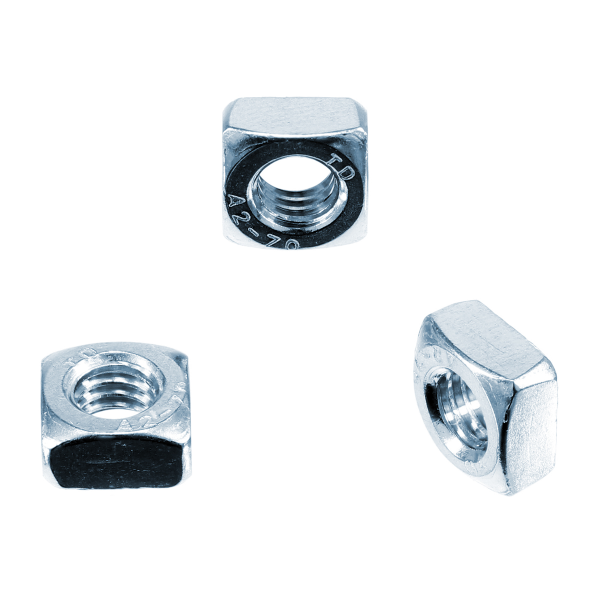1x Vierkantmutter M10 (DIN 557 - hohe Form - 5, VZ)