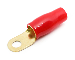 Ring-Kabelschuhe vergoldet für 35mm² M8  (rot)