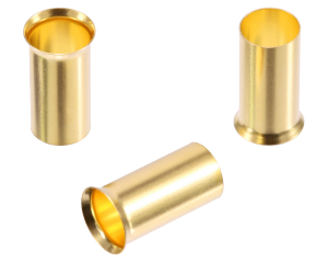 1x Aderendhülse vergoldet bis 4mm²