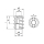 1x Gewindeeinsatz M5x12 (DIN 7965 - verzinkt)